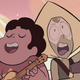 Steven and Peridot singing.